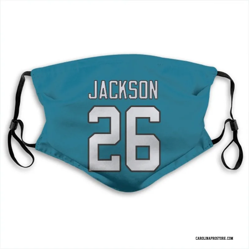 NFL Auction  London Games - Panthers Donte Jackson Game Used Jersey  (10/13/2019) Size 38 With 25 Seasons Patch