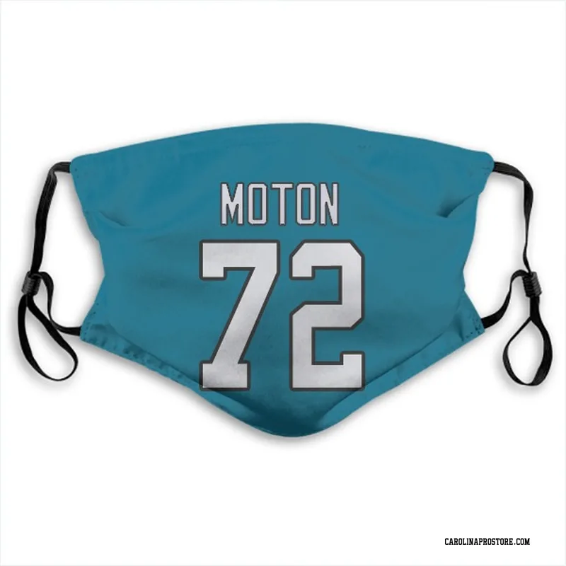 Men's Nike Taylor Moton Black Carolina Panthers Game Jersey