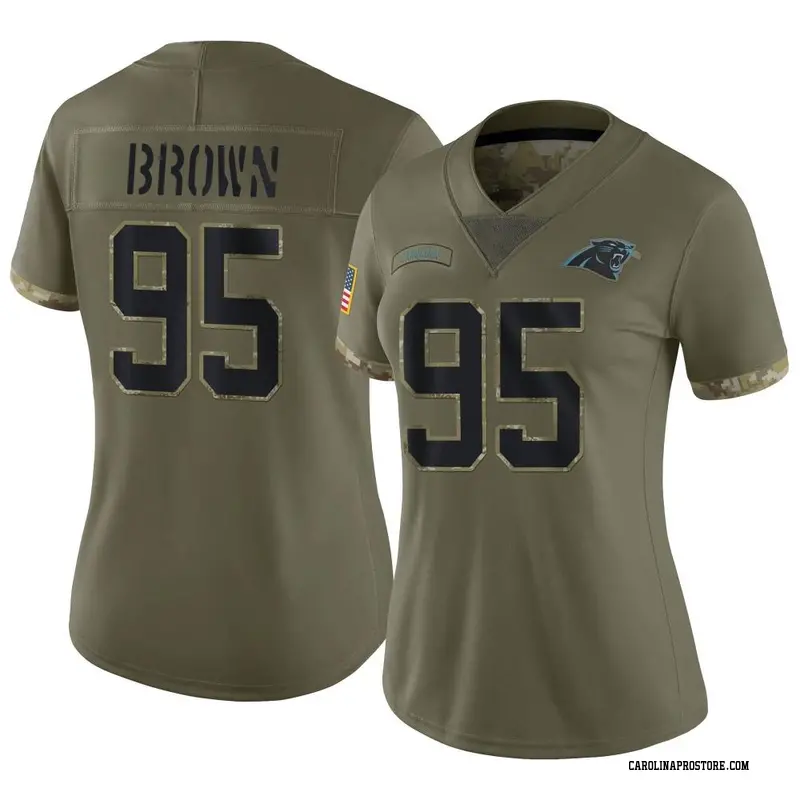 Derrick Brown Carolina Panthers Fanatics Authentic Game-Used #95 Jersey vs.  Atlanta Falcons on October 30, 2022 - White